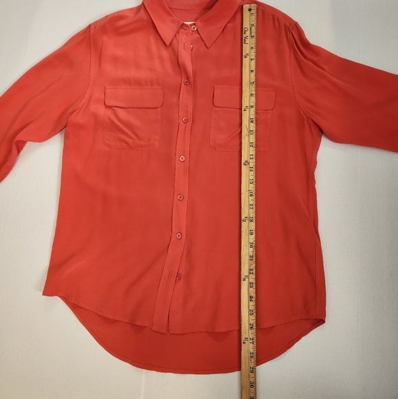 Equipment 100% silk button down size large - Picture 4 of 14